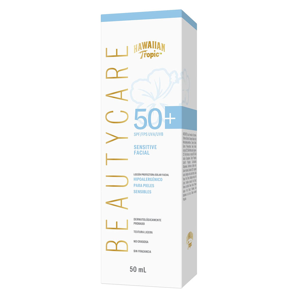 HAWAIIAN TROPIC - Beautycare Sensitive Protector Solar Facial FPS 50+ 50ml