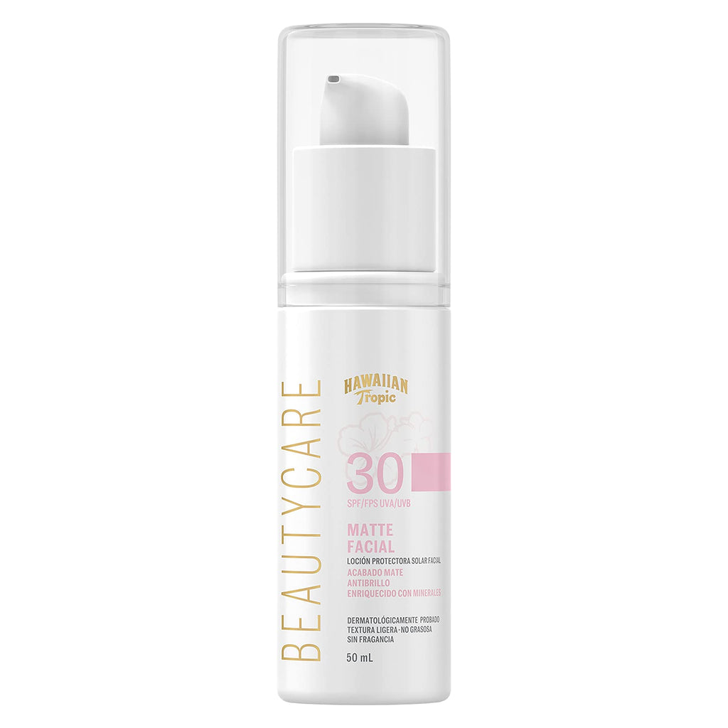 HAWAIIAN TROPIC - Beautycare Matte Protector Solar Facial FPS 30 50ml