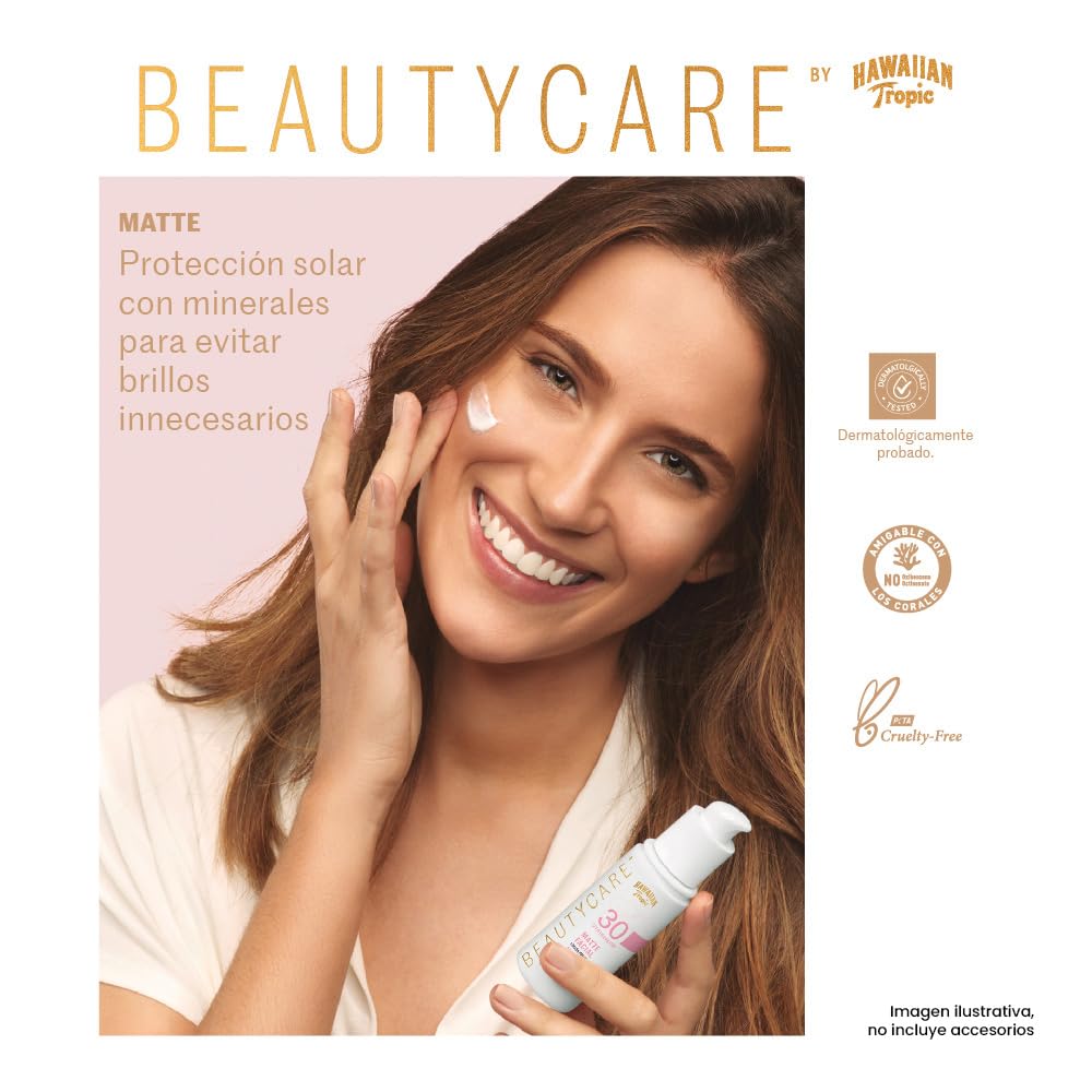 HAWAIIAN TROPIC - Beautycare Matte Protector Solar Facial FPS 30 50ml