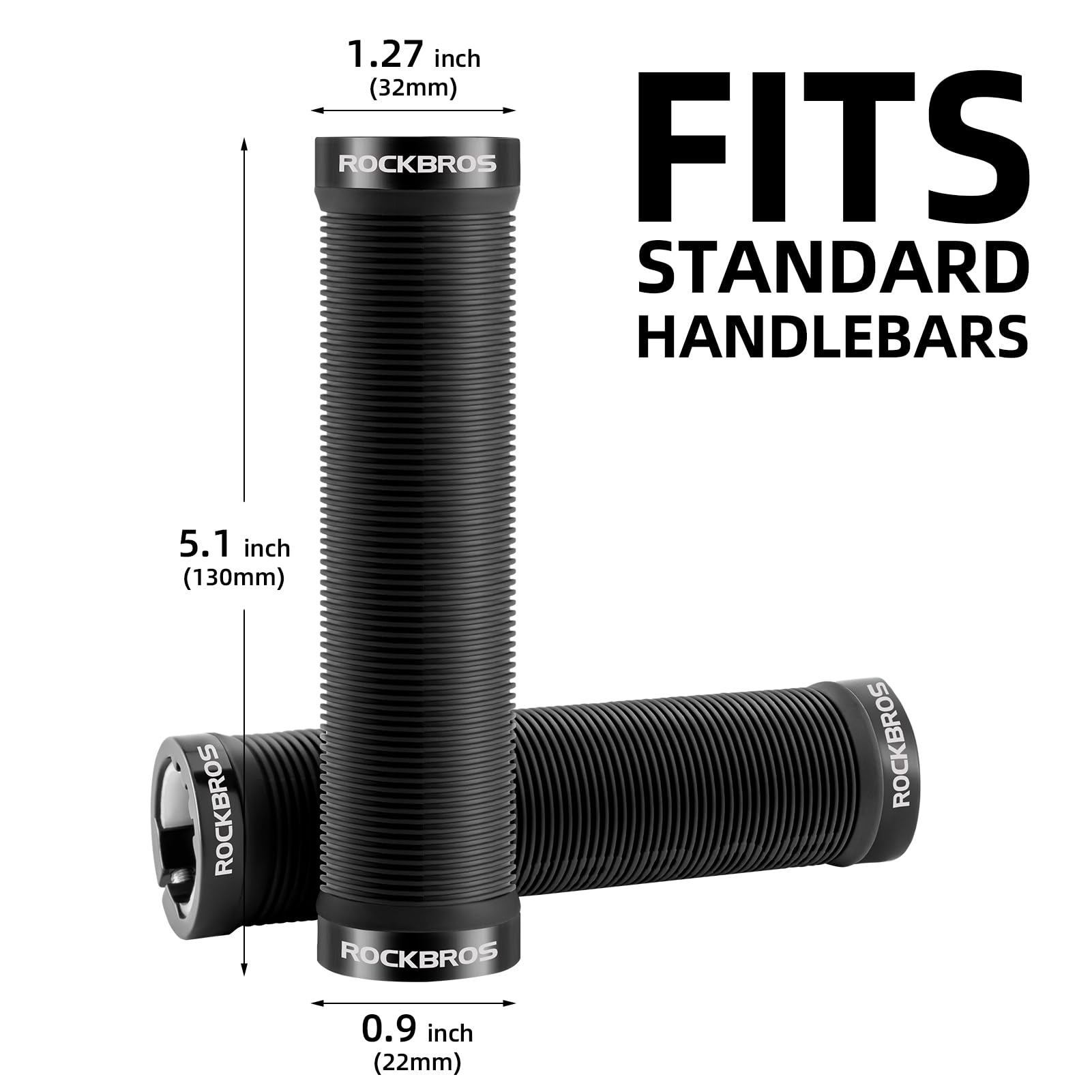 ROCKBROS - Puños de manubrio de bicicleta de montaña