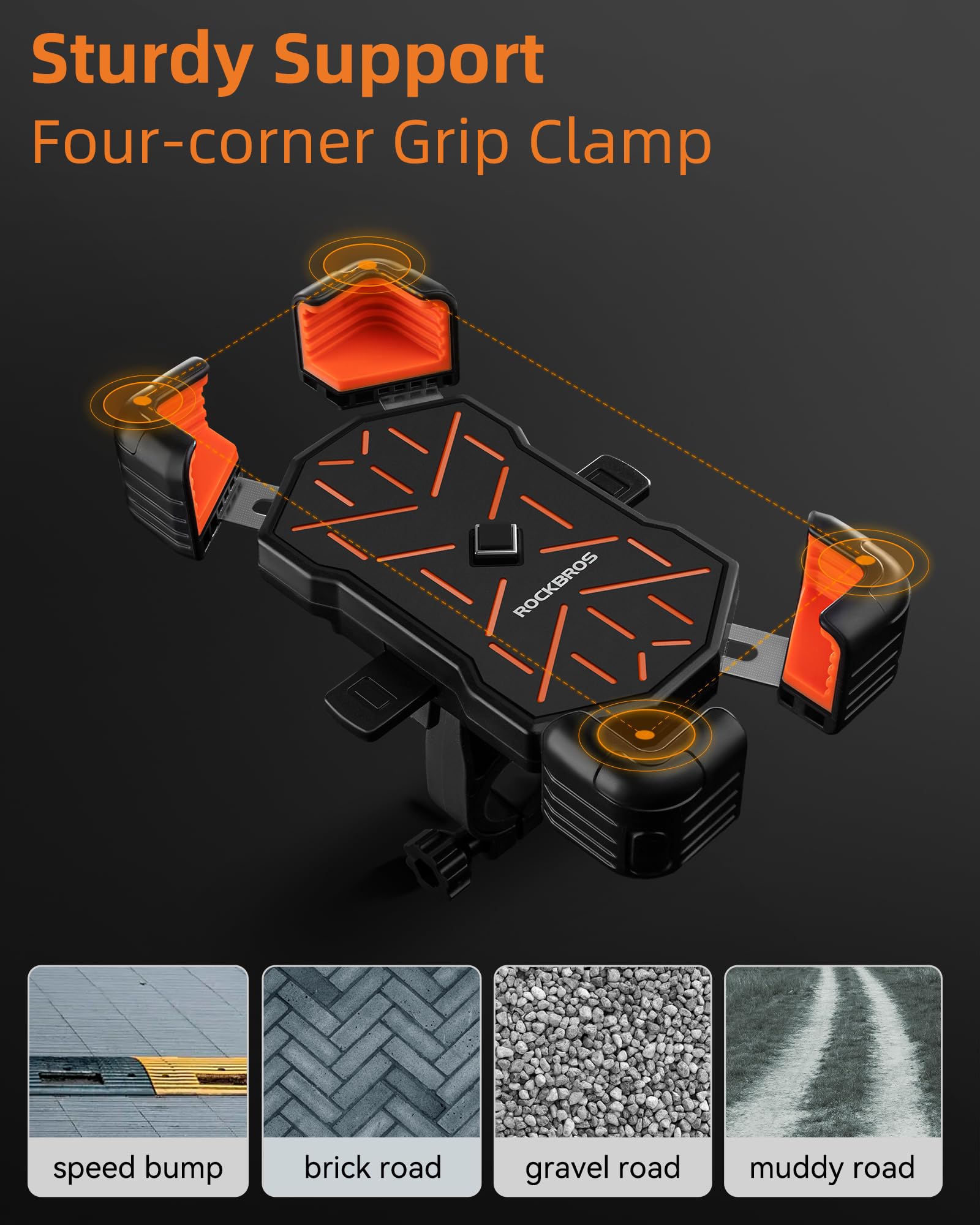 ROCKBROS | Soporte Para Celular 4.5''-7.1''