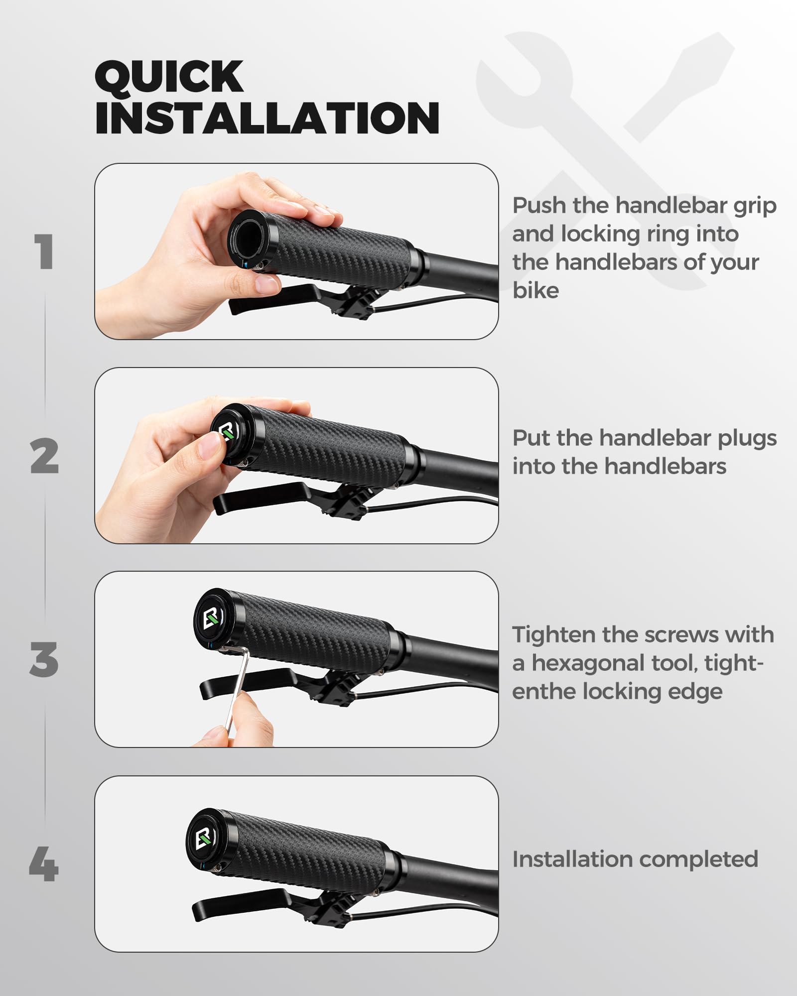 ROCKBROS - Puños Para bicicleta Diseño Antideslizante