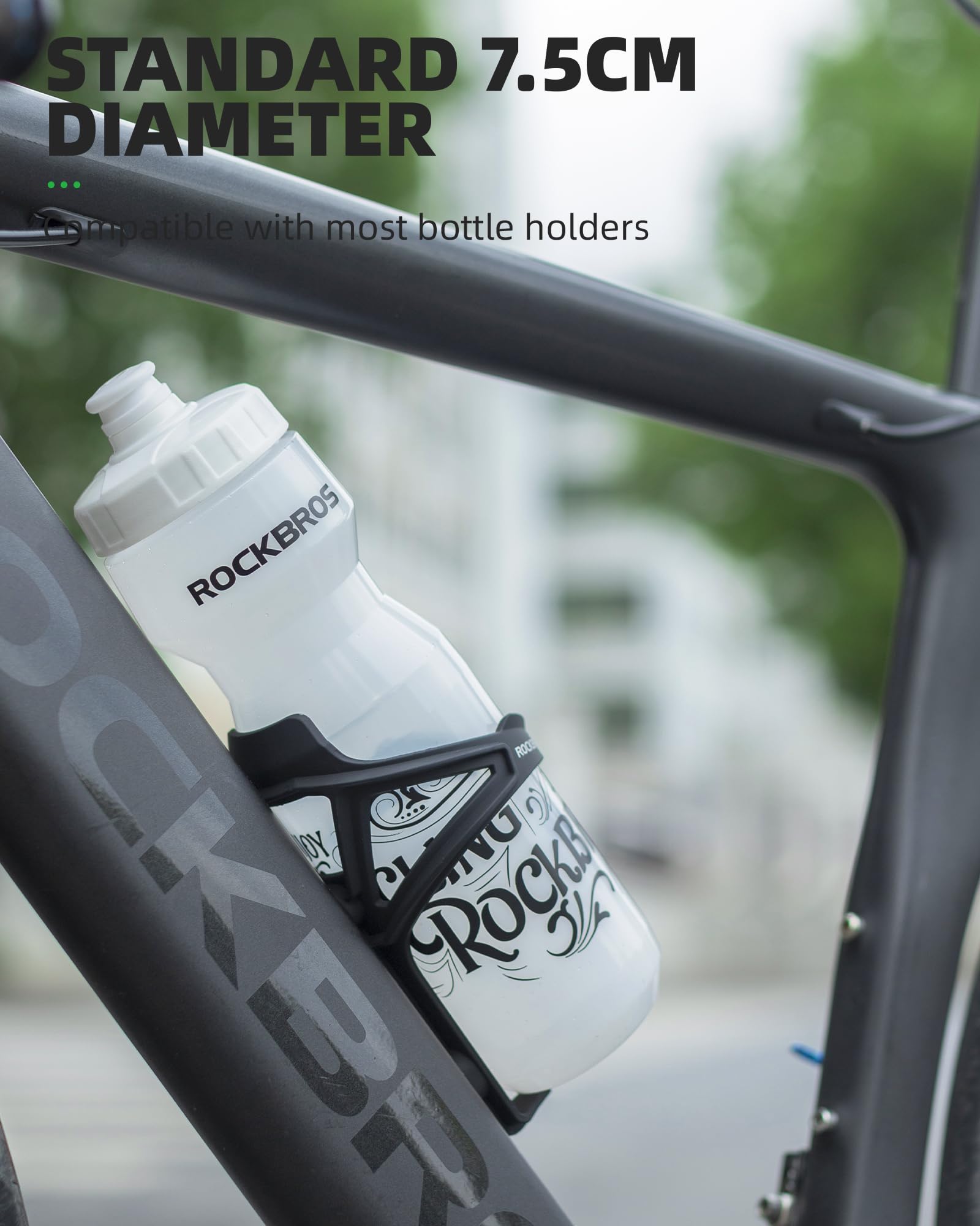 ROCKBROS Ánfora para Ciclismo 600ml Gris