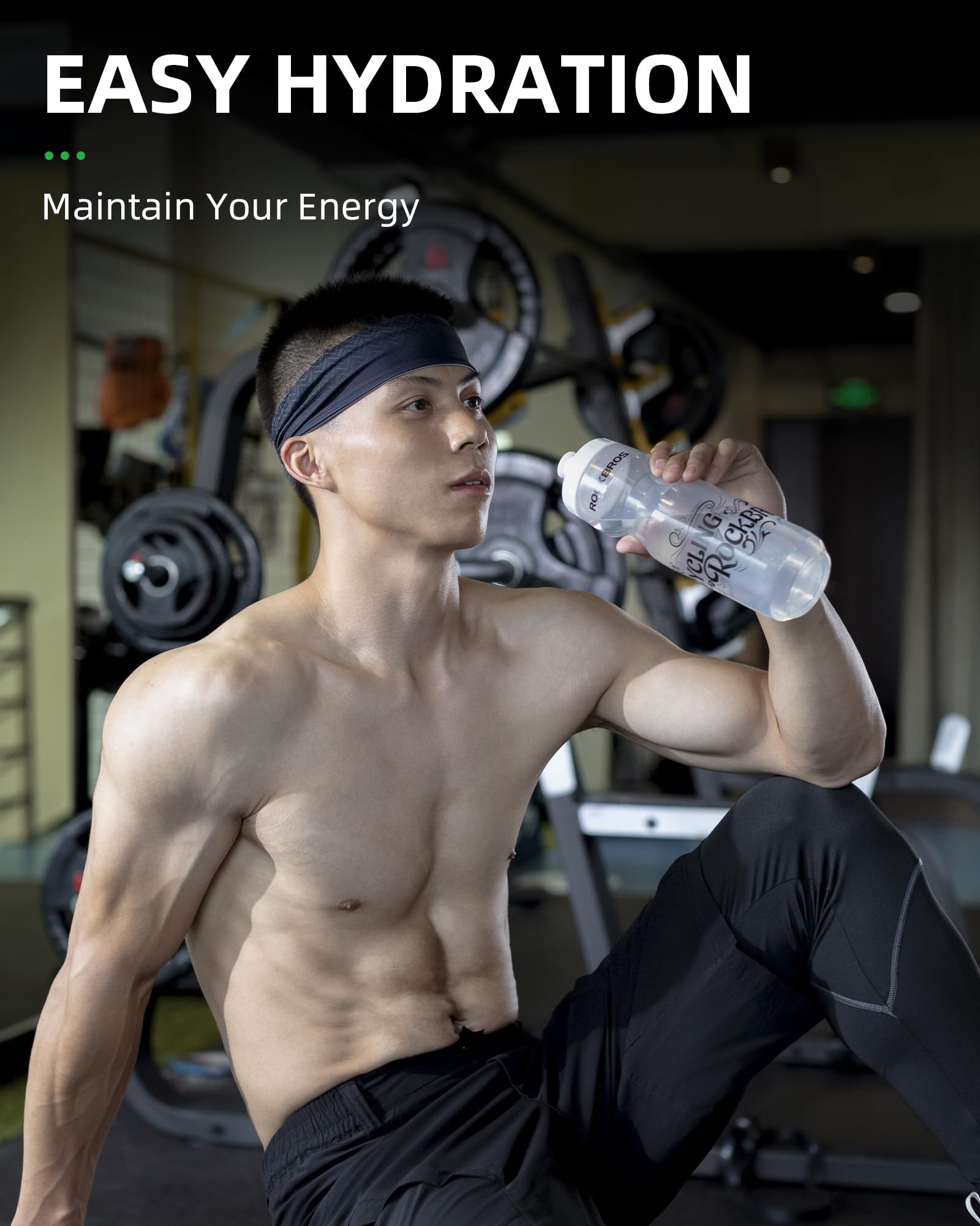 ROCKBROS Ánfora para Ciclismo 600ml Gris